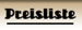 Preisliste